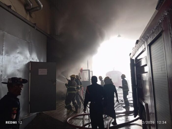 2026 February - 양곤 Shwepyitha 타운십 봉제공장 대형 화재, 13시간 만에 진압…노동자 2명 사망 260219 Garment Factory Fire2