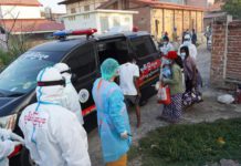 만달레이 노숙자 사망, 코로나19 확진 판정