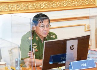 민아웅흘라잉 위원장, 식량 안보 강조 민아웅흘라잉