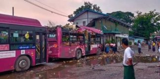 양곤시내버스 디젤 차량, 야간 주유, CNG 버스는 다른 용도 사용 단속 양곤 시내버스