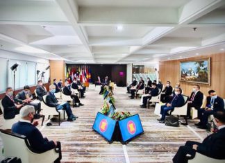 미얀마 관련 긴급 ASEAN지도자회의 개최 아세안 지도자회의