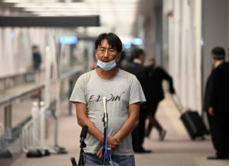 미얀마 일본인 기자 석방후 일본에서 기자회견