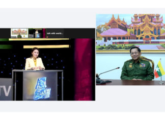 민아웅흘라잉 총사령관, 중국어 방송사와 인터뷰 민아웅흘라잉