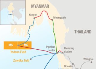 Chevron, Total 미얀마 군부정권 배당금 지급 중단 발표 미얀마 가스전 현황