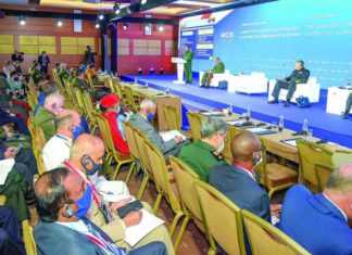 민아웅흘라잉 총사령관, 모스크바 국제안보회의 참석 민아웅흘라잉