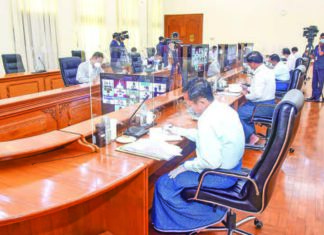 미얀마 국가관리위원회, 백신접종 우선순위 명령 민아웅흘라잉