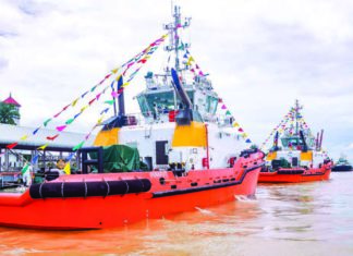 미얀마 항만청, 예인선 2척 인수