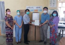 미얀마 한인봉제협회 산소발생기 기증