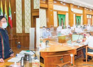 민아웅흘라잉 위원장, 꺼친주에서도 식용유 사업 강조 민아웅흘라잉