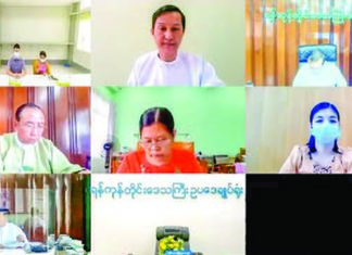 양곤지역 외국인 투자 유치 양곤투자위원회 화상회의