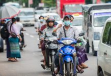 양곤지역 일부 타운십 오토바이 운행 금지 명령 미얀마 오토바이
