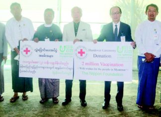 일본재단, 코박신 2백만회분 기부 일본재단 백신기부