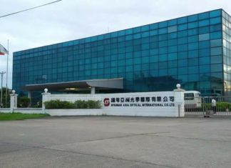 밍글라돈 타운십 공장, 코로나19 확진자 대거 발생 Asia Optical Company