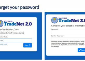 미얀마 원산지 증명서, 온라인 접수