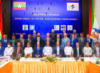 미얀마 대외투자외교관계부, 유라시아경제연합 대표단 접견 유라시아경제연합 미얀마 방문