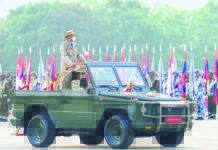 미얀마 국방부 제77주년 국군의날 행사 개최 미얀마 국군의날