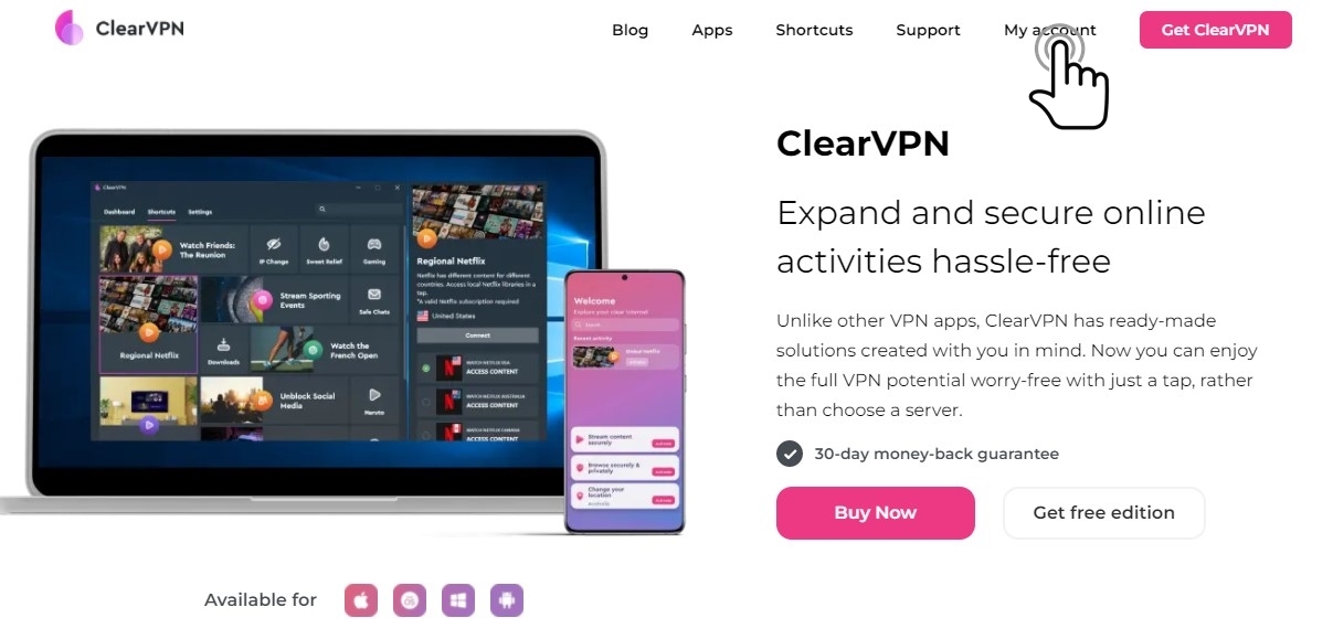 Clear VPN 회원가입방법