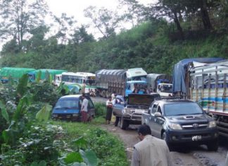 미얀마 고속도로 일부구간 정상 통행 Kawkareik-Myawaddy Road