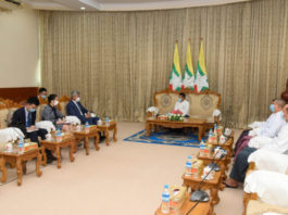 미얀마 선거관리위원회 중국대사 접견