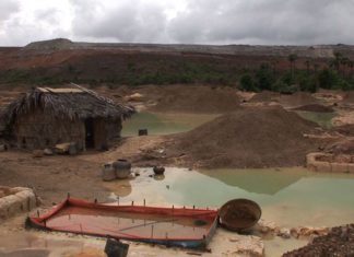 군합작 중국 구리광산 재개 경고 미얀마 구리광산 현장
