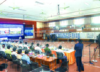 미얀마 국가관리위원회 기자회견 개최 국가관리위원회 기자회견