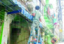 양곤전력공사 불법 광케이블 철거 및 스마트 계량기 설치 양곤 스마트 계량기 설치