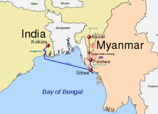 미얀마-인도 국경 도로 건설 사업 입찰 초대 미얀마-인도 국경 Kaladan 프로젝트