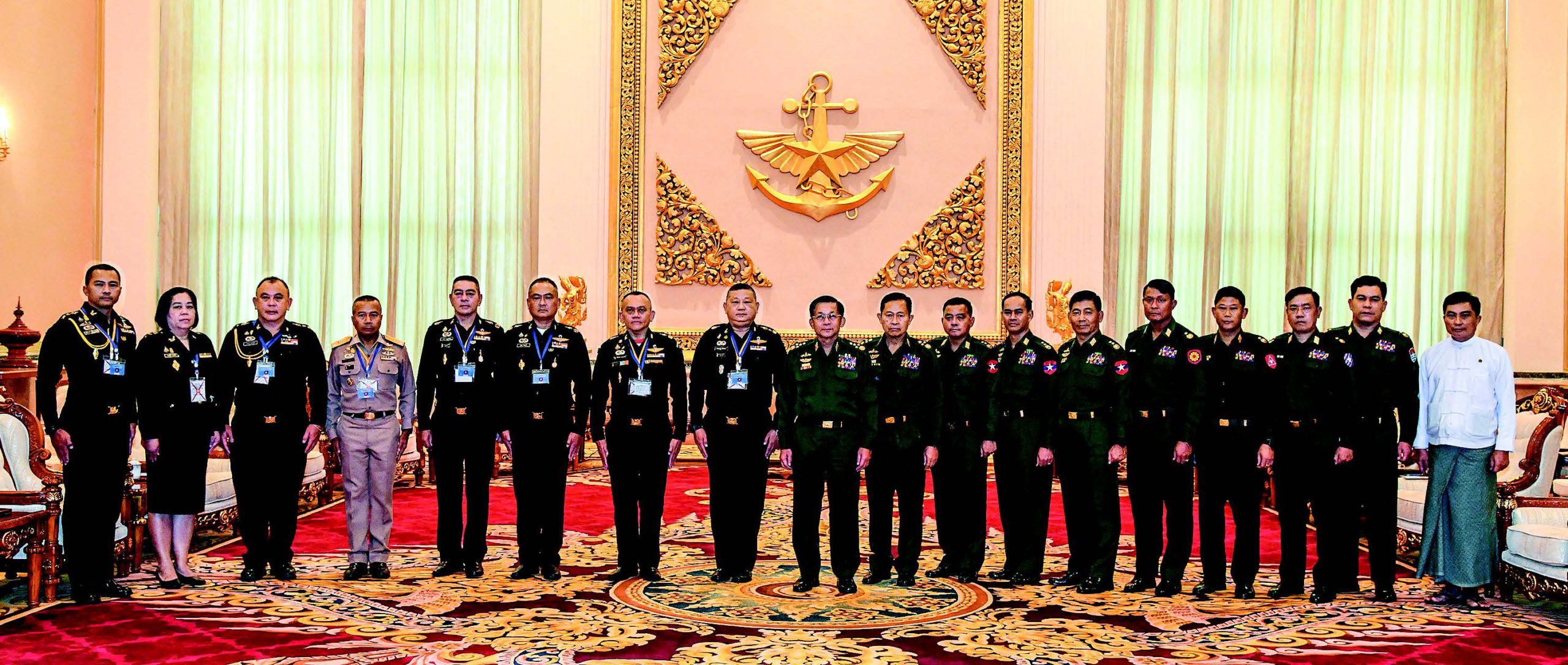 태국 국방부대표단, 미얀마 방문