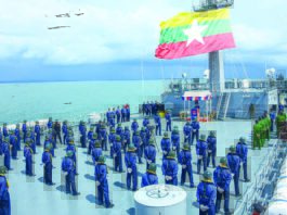 미얀마 해군 해상훈련