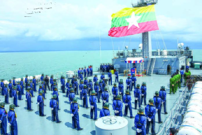 미얀마 해군 해상훈련