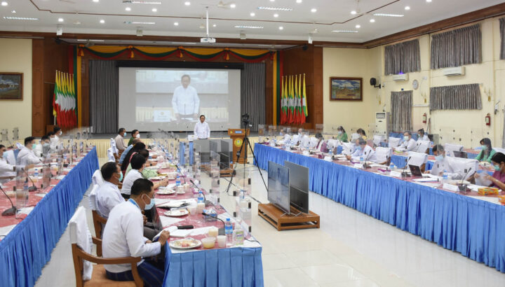 미얀마 보건부 코로나19 및 원숭이두창 바이러스 조정회의