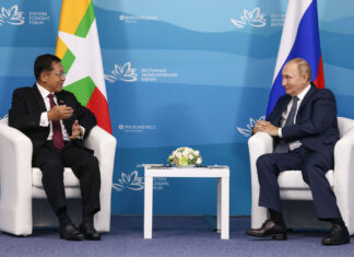 미얀마-러시아 직항편 운항 예정? 민아웅흘라잉, 푸틴대통령과 만남