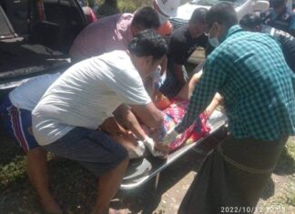 미얀마 성지 짜익띠요 파고다 버스터미널 총격, 민간인 3명 사망 짜익띠요 버스터미널 총격