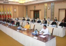 국가관리위원회, 소수민족 무장단체와 평화회담 협의 기대 국가관리위원회 평화회담에 참석한 Pa-O National Liberation Organization