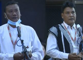 국가관리위원회 기자회견 발언 실수한 언론인 체포 New History for People 소속 언론인 Win Oo와 Dae Pyaw 편집장 Zaw Min Oo