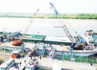 방글라데시향 쌀수출, 미얀마 빠떼인부두에서 목표량 달성 예정 빠떼인항구 쌀선적