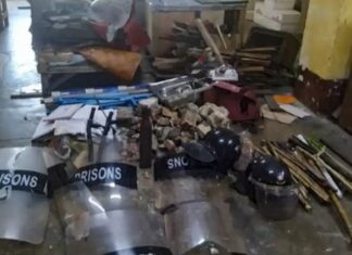 빠떼인 교도소 폭동 빠떼인 교도소 폭동 현장