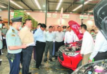 전기차 미얀마 도착, 택시 시범운행, 충전소 설치  미얀마 수입 전기차 시찰