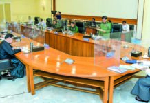 미얀마 국방안보회의 개최 미얀마 국방안보회의