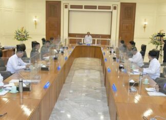 국가관리위원회, 37개 타운십 계엄령 선포 미얀마 국방안보회의