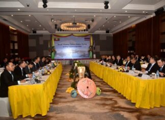 미얀마-태국 양국 마약 근절을 위한 논의 미얀마-태국 합동마약통제회의