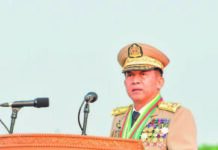 민아웅흘라잉, 일부 소수민족무장단체 간접적으로 비난 민아웅흘라잉 총사령관