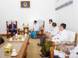 주미얀마 인도대사, 국가관리위원회 주요 장관들과 논의