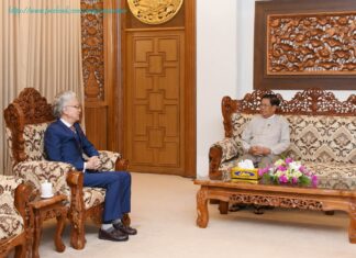 미얀마 외교부장관, 한국-미얀마 명예총영사 접견 미얀마 외교부장관, 단원배 명예총영사 접견