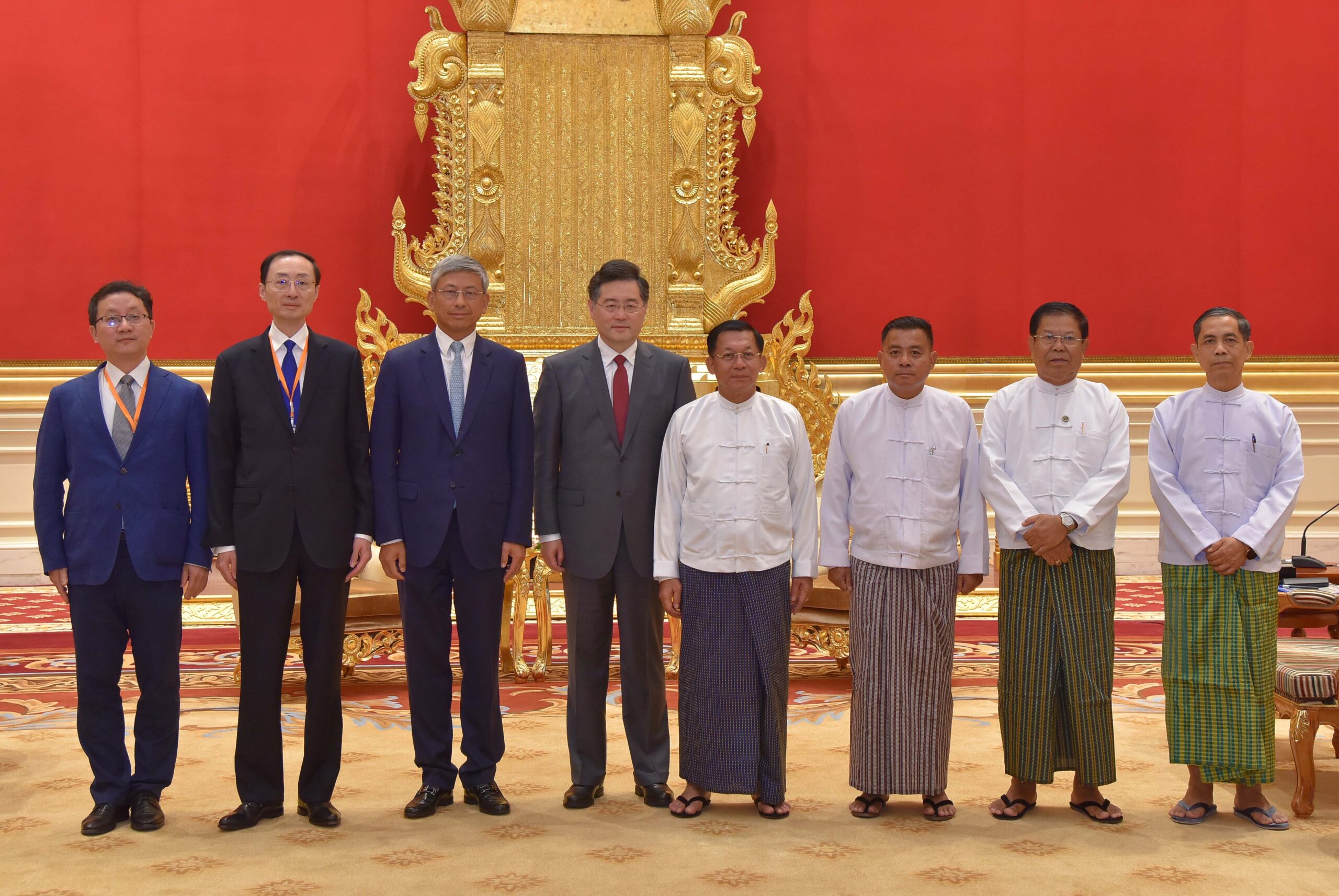 중국 외교부장관 Qin Gang 미얀마 방문