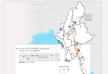 미얀마 교전지역 분석 ISP-Myanmar가 발표한 미얀마 공군 공습현황