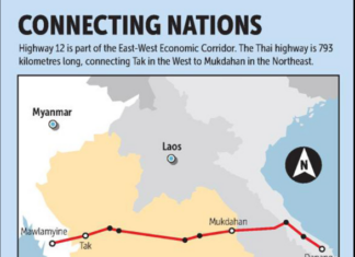 NO.12 고속도로, 미얀마-태국-라오스 고속도로 확장 완공 미얀마-태국-라오스 고속도로