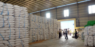 미얀마, 7개월간 쌀 수출 150만 톤 돌파! 5억 달러 수출액 달성! 미얀마 쌀 창고