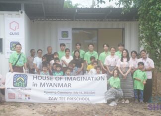 미얀마 컨테이너 하우징 프로젝트, 현지인 학교 건물 건축 House of Immagination in Myanmar Project