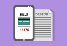 미얀마 중앙은행, 통합 디지털 결제시스템 준비 credit card on smartphone screen near debtor documents